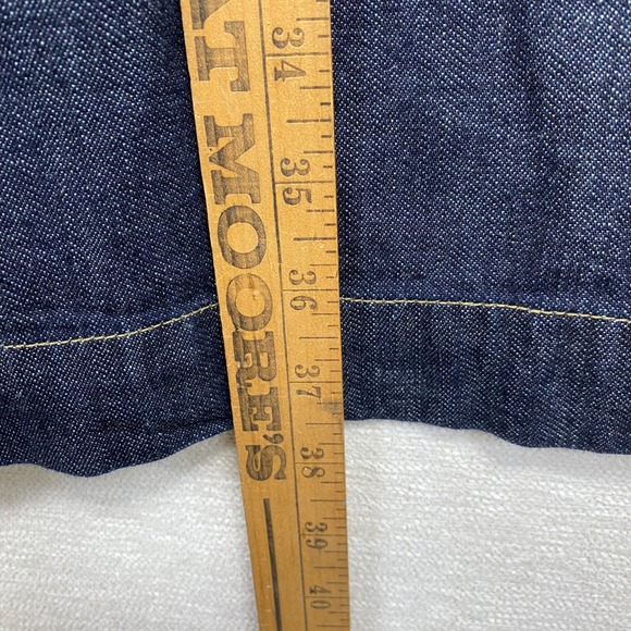 Lauren Ralph Lauren Denim Shift Midi Dress Collared Short Sleeve Women's M - Picture 7 of 9